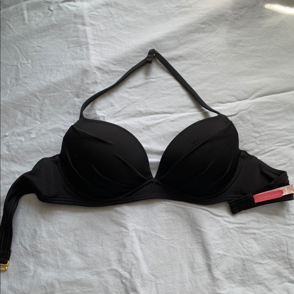 Black Victoria’s Secret push-up halter top